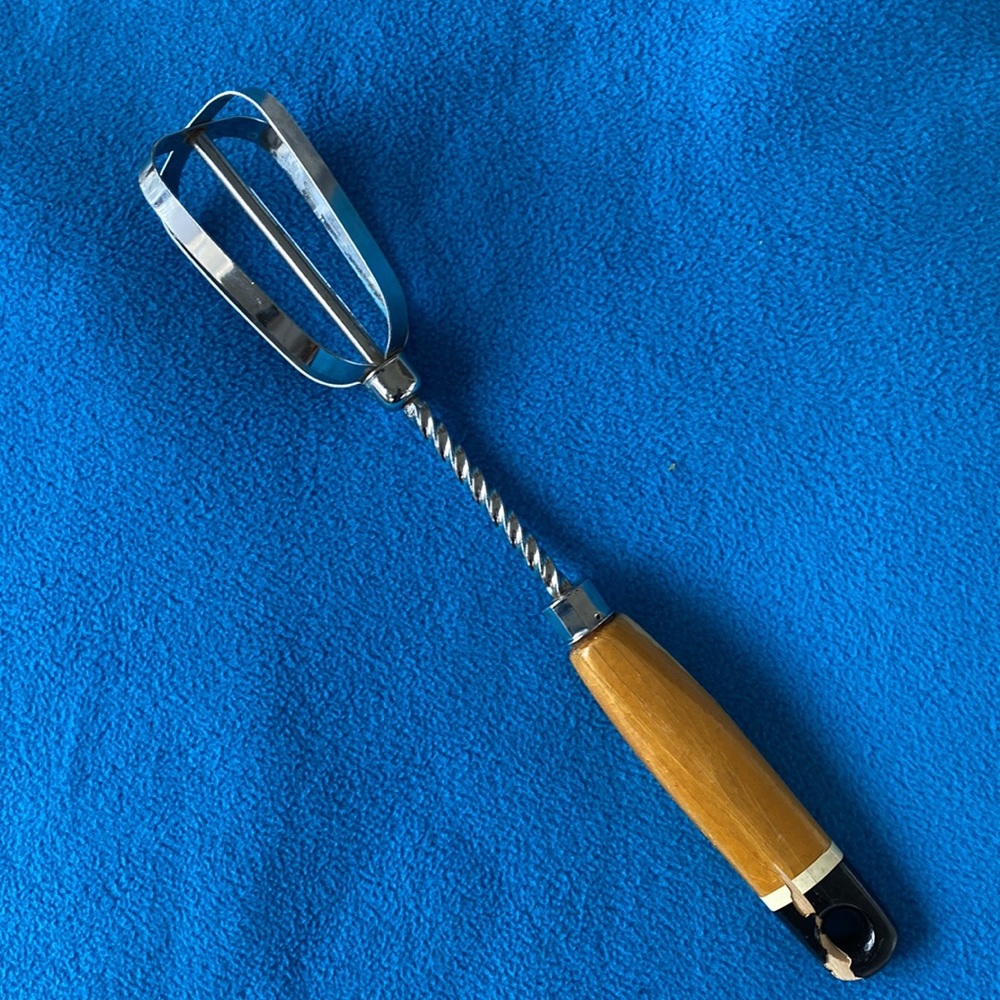 Ekco Egg Beater - Vintage - Wood Handle Vintage